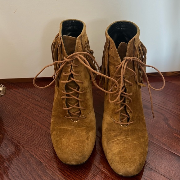 Saint Laurent fringe booties - Picture 2 of 7